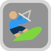 Kitesurf Vector Icon Design