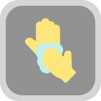 Scrubbing with Hand Vector Icon Design