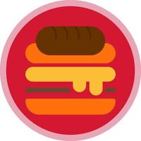 diseño de icono de vector de sándwich cubano