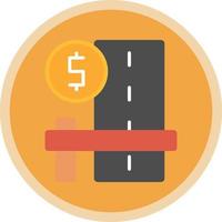 Toll Road Vector Icon Design