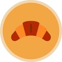 diseño de icono de vector de croissant