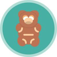 diseño de icono de vector de oso gomoso