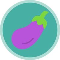 Eggplant Vector Icon Design