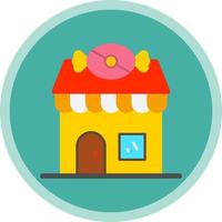 diseño de icono de vector de tienda de dulces