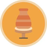 Potter Wheel Vector Icon Design