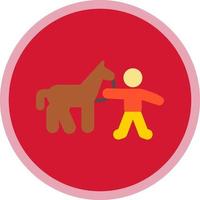 Horse Rider Vector Icon Design