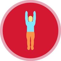 Mountain Pose Upward Vector Icon Design