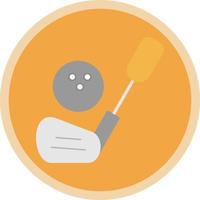 Golf Sticks Vector Icon Design