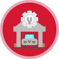 Mechanic Shop Vector Icon Design