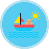 diseño de icono de vector de barco