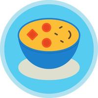 Clam Chowder Vector Icon Design