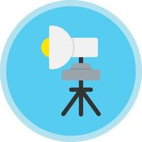 Studio Lighting Vector Icon Design