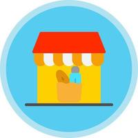 Groceries Store Vector Icon Design