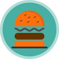 diseño de icono de vector de sándwich de hamburguesa