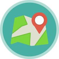 Paper Map Vector Icon Design