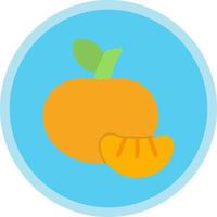 Tangerine Vector Icon Design