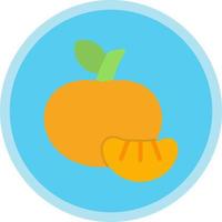 diseño de icono de vector de mandarina