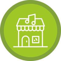 Music Shop Vector Icon Design