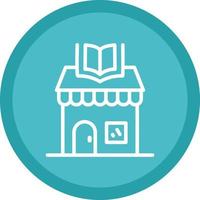 diseño de icono de vector de tienda de libros