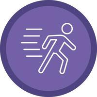 Running Person Vector Icon Design