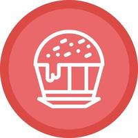 Chocolate Cupcake Vector Icon Design