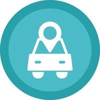 Car Location Vector Icon Design