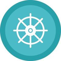 Nautical Wheel Vector Icon Design