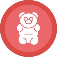 diseño de icono de vector de oso gomoso