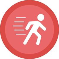 Running Person Vector Icon Design