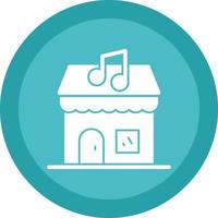 diseño de icono de vector de tienda de música