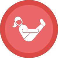 Boat Pose Vector Icon Design