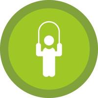 Person skipping rope Vector Icon Design