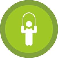 Person skipping rope Vector Icon Design