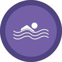 Swimming Person Vector Icon Design