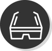 3d Glasses Vector Icon Design