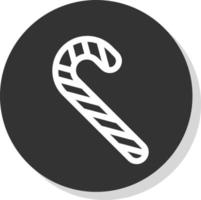 Candy Cane Vector Icon Design