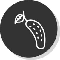 diseño de icono de vector de pepino