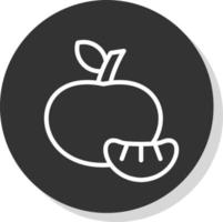 Tangerine Vector Icon Design