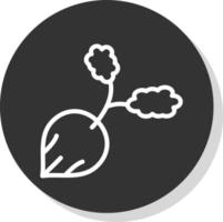 Radish Vector Icon Design