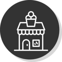 Icecream Shop Vector Icon Design