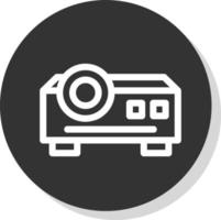 diseño de icono de vector de proyector