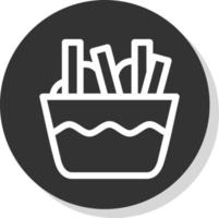 Poutine Vector Icon Design