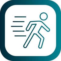 Running Person Vector Icon Design