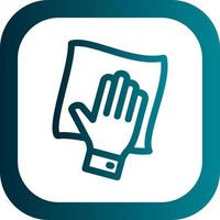 Wipe with Hand Vector Icon Design