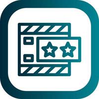 Movie Review Vector Icon Design