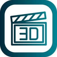 3d Film Vector Icon Design