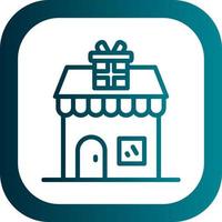 Gift Shop Vector Icon Design