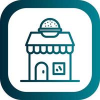 Burger Shop Vector Icon Design