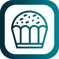 diseño de icono de vector de cupcake