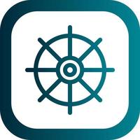 Nautical Wheel Vector Icon Design